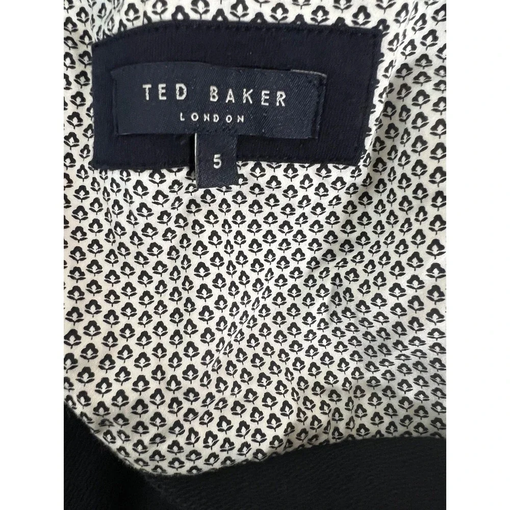 Ted Baker London Mens Navy Blue Button Front Jersey Cardigan Sweater Size 5 XL